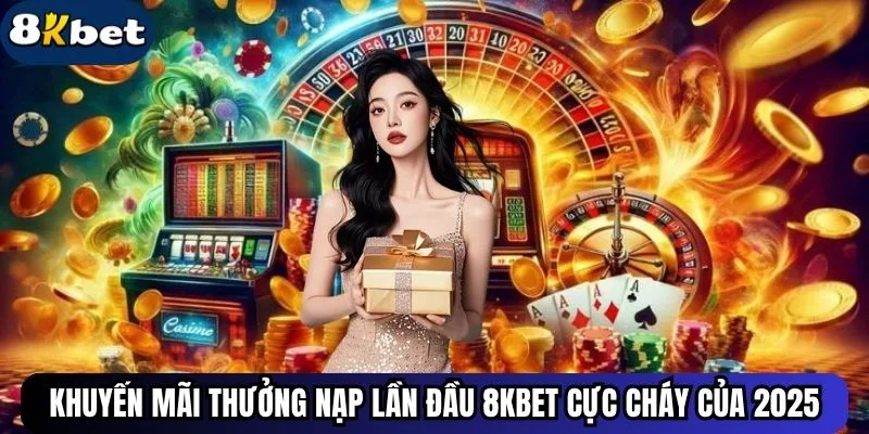 Khuyến Mãi Thưởng Nạp Lần Đầu 8kbet Cực Cháy Của 2025